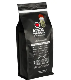 Bolsa de granos de café de especialidad